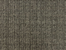 Load image into Gallery viewer, Designer Water &amp; Stain Resistant Grey Charcoal Black MCM Mid Century Modern Tweed Upholstery Fabric