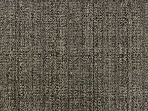 Designer Water & Stain Resistant Grey Charcoal Black MCM Mid Century Modern Tweed Upholstery Fabric