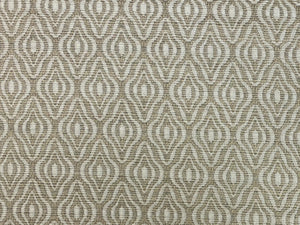 Thibaut Indoor Outdoor Gemma Linen Sunbrella Beige Cream Geometric Upholstery Drapery Fabric