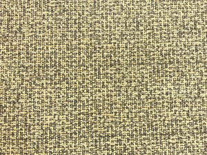 Designer Chunky Grey Cream MCM Mid Century Modern Tweed Chenille Upholstery Fabric
