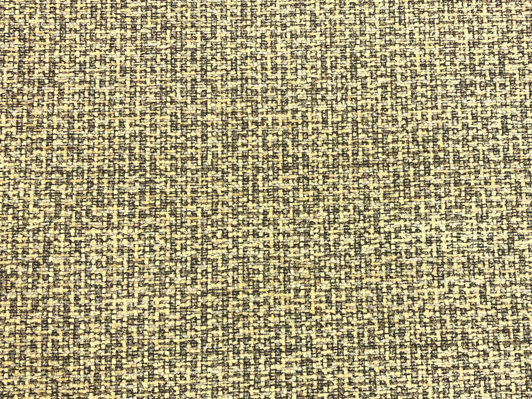 Designer Chunky Grey Cream MCM Mid Century Modern Tweed Chenille Upholstery Fabric