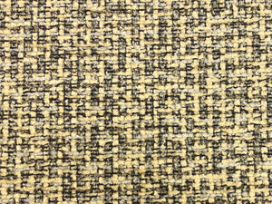 Designer Chunky Grey Cream MCM Mid Century Modern Tweed Chenille Upholstery Fabric