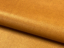 Load image into Gallery viewer, Designer Caramel Brown Animal Skin Faux Leather Upholstery Vinyl