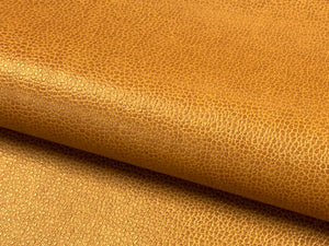 Designer Caramel Brown Animal Skin Faux Leather Upholstery Vinyl