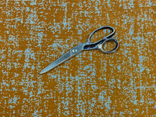 Load image into Gallery viewer, Designer Ochre Mustard Gold Grey Abstract Chenille Upholstery Fabric