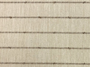 Designer Cream Taupe Nautical Stripe Upholstery Fabric