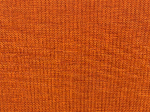 Designer Water & Stain Resistant Burnt Orange Woven MCM Mid Century Modern Polypropylene Upholstery Fabric
