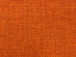 Designer Water & Stain Resistant Burnt Orange Woven MCM Mid Century Modern Polypropylene Upholstery Fabric