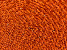 Load image into Gallery viewer, Designer Water &amp; Stain Resistant Burnt Orange Woven MCM Mid Century Modern Polypropylene Upholstery Fabric