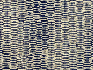 HOLLAND & SHERRY GENOA Water & Stain Resistant indoor/outdoor Royal Navy Blue White Abstract Geometric Upholstery Fabric