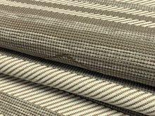 Load image into Gallery viewer, Christopher Farr Mare Latte Beige Taupe White Stripe Upholstery Fabric