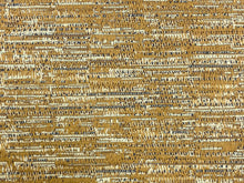 Load image into Gallery viewer, 1 3/4 Yd Designer Taupe Beige Brown Mustard Abstract Upholstery Fabric
