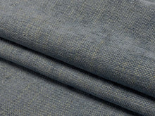 Load image into Gallery viewer, Designer MCM Mid Century Modern French Blue Chenille Upholstery Fabric