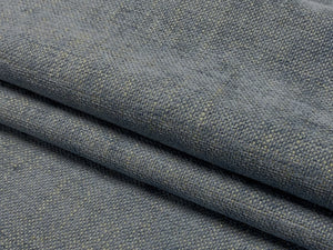Designer MCM Mid Century Modern French Blue Chenille Upholstery Fabric