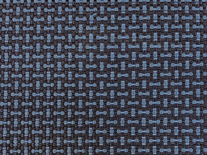 Designer Navy Blue Woven MCM Mid Century Modern Tweed Upholstery Fabric