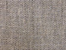 Load image into Gallery viewer, Designer Grey Blue Charcoal Black Woven MCM Mid Century Modern Linen Wool Tweed Upholstery Fabric