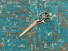 Load image into Gallery viewer, Designer Heavy Duty Teal Green Taupe Brown Distressed Chenille Upholstery Fabric