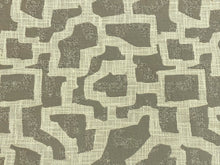 Load image into Gallery viewer, 3/4 Yd Designer Grey Abstract Geometric Upholstery Fabric