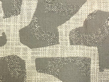 Load image into Gallery viewer, 3/4 Yd Designer Grey Abstract Geometric Upholstery Fabric