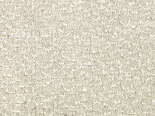 Load image into Gallery viewer, 1 1/3 Yd Designer Water &amp; Stain Resistant Oyster Beige Textured MCM Mid Century Modern Tweed Upholstery Fabric