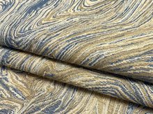 Load image into Gallery viewer, 1 1/3 Yd Designer Aqua Seafoam Beige Abstract Upholstery Drapery Fabric