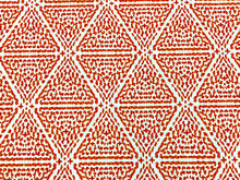Load image into Gallery viewer, 1 1/3 Yd Designer White Orange Abstract Geometric Cotton Upholstery Drapery Fabric