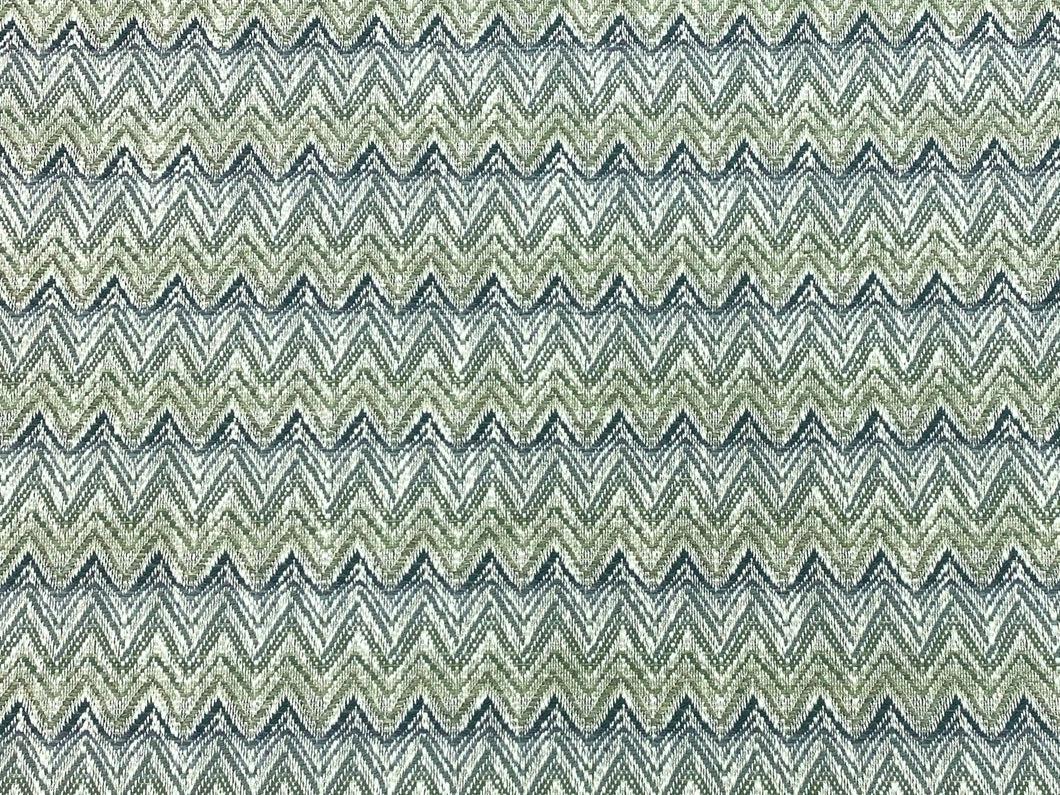 Lee Jofa Cambrose Weave Aloe Teal Blue Green Off White Herringbone Chevron Upholstery Fabric