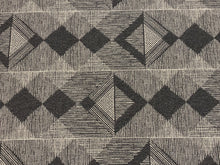 Load image into Gallery viewer, Designer Grey Cream Geometric Abstract Upholstery Fabric