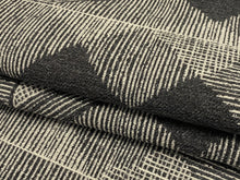 Load image into Gallery viewer, Designer Grey Cream Geometric Abstract Upholstery Fabric