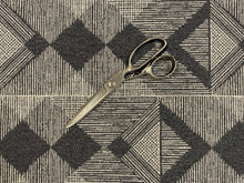 Load image into Gallery viewer, Designer Grey Cream Geometric Abstract Upholstery Fabric