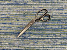 Load image into Gallery viewer, 3/4 Yd Designer Blue Green White Woven Abstract Upholstery Fabric