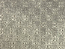Load image into Gallery viewer, Grey Geometric Small Scale Velvet MCM Mid Century Modern Upholstery Fabric