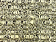 Load image into Gallery viewer, 1 3/4 Yd Designer Grey Black MCM Mid Century Modern Tweed Upholstery Fabric