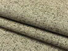 Load image into Gallery viewer, 1 3/4 Yd Designer Grey Black MCM Mid Century Modern Tweed Upholstery Fabric