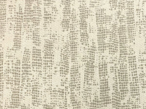 1 1/3 Yd Designer Water & Stain Resistant Beige Cream Abstract Upholstery Fabric