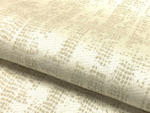 Load image into Gallery viewer, 1 1/3 Yd Designer Water &amp; Stain Resistant Beige Cream Abstract Upholstery Fabric