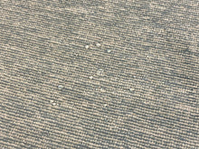 Load image into Gallery viewer, 1 1/4 Yd Designer Water &amp; Stain Resistant Aqua Blue Beige Chenille MCM Mid Century Modern Tweed Upholstery Fabric