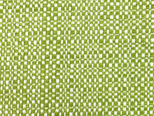Load image into Gallery viewer, Designer Lime Green White MCM Mid Century Modern Woven Upholstery Fabric