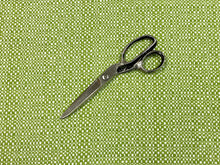 Load image into Gallery viewer, Designer Lime Green White MCM Mid Century Modern Woven Upholstery Fabric