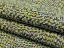 Load image into Gallery viewer, Designer Water &amp; Stain Resistant Grey Aqua Blue Green MCM Mid Century Modern Upholstery Fabric