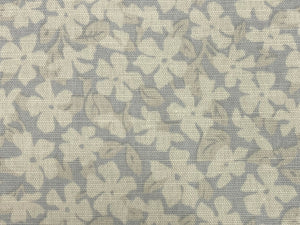 Victoria Hagan Jasmine's Jewel Dusk Lilac Cream Linen Floral Upholstery Drapery Fabric