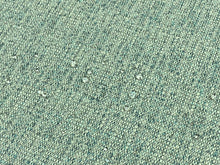 Load image into Gallery viewer, 1 1/3 Yd Crypton Teal Aqua Ivory MCM Mid Century Modern Tweed Upholstery Fabric