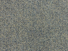 Load image into Gallery viewer, Designer Navy Blue Teal Beige MCM Mid Century Modern Tweed Boucle Upholstery Fabric