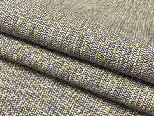 Load image into Gallery viewer, 1 3/4 Yd Designer Navy Blue Taupe Beige MCM Mid Century Modern Tweed Upholstery Fabric