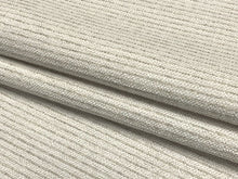 Load image into Gallery viewer, Designer Cream Beige Oatmeal Stripe Upholstery Fabric