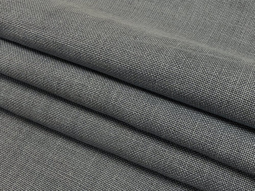 Designer Heavy Duty Steel Blue Grey Belgian Linen Upholstery Fabric