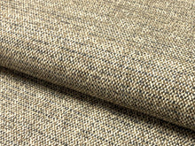 Load image into Gallery viewer, 1 1/3 Yd Designer Beige Grey Cream MCM Mid Century Modern Tweed Chenille Upholstery Fabric