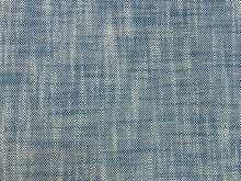 Load image into Gallery viewer, 1 2/3 Yd Designer Water &amp; Stain Resistant Navy Blue White MCM Mid Century Modern Tweed Upholstery Fabric
