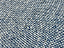 Load image into Gallery viewer, 1 2/3 Yd Designer Water &amp; Stain Resistant Navy Blue White MCM Mid Century Modern Tweed Upholstery Fabric