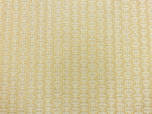 Load image into Gallery viewer, Designer Water &amp; Stain Resistant Wheat Beige Geometric Linen Viscose Upholstery Fabric